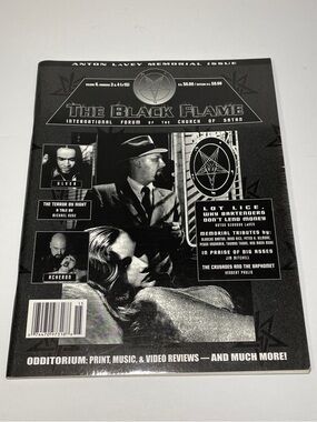 The Black Flame Magazine #15 International Forum Of The Church Of Satan